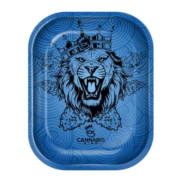 Bandeja de liar – Cannabis King – Edición Coleccionistas 2026 – Rey León Azul