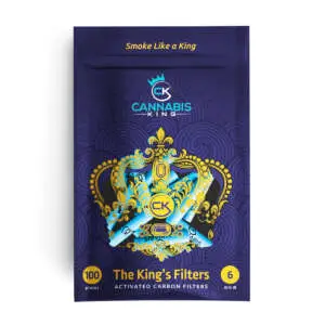 Filtros de carbón activado – Cannabis King – 6mm – 100 piezas