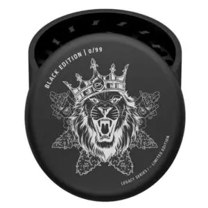 Grinder Cannabis King Edición Coleccionistas 2026 – Rey León Negro