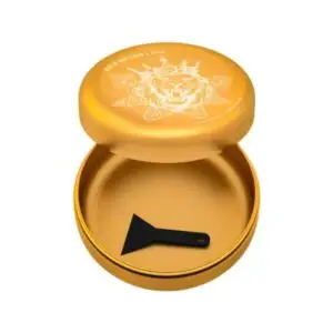 Stash Box Mini Cannabis King – Edición Coleccionistas 2026 – Rey León Oro